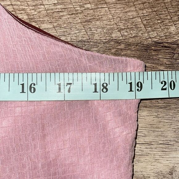 Symbiose by Hinda A Womens Crisscross Chiffon Cocktail Dress Pink Medium NWT - Picture 8 of 9